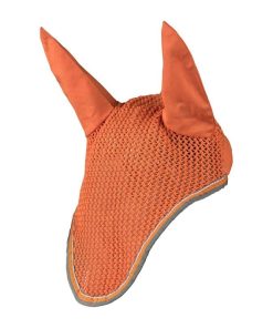 Horze Adepto Ear Net Horse Coral Gold
