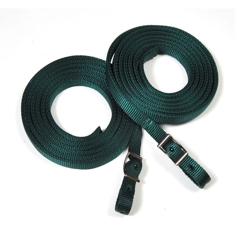 Fabtron Doubled Nylon Split Reins 7FT Red - Image 3