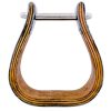 Equi-Sky Stainless Steel Cover Wooden Stirrups