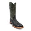 Ferrini Mens Print Crocodile Sq Toe Boots