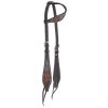 Circle Y Dark Flash AZ Flower One Ear Headstall