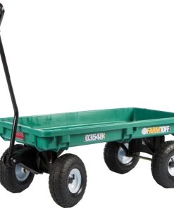 Farm Tuff Plastic Deck Wagon Green 20 X 38
