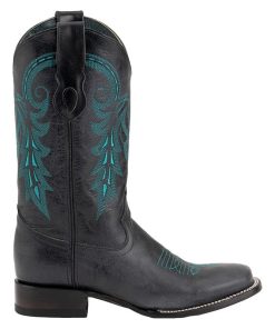 Alternative view of Ferrini Mens Blaze Black Sq Toe Boots