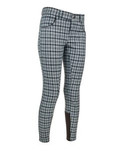 Ashley Classic Kids Knee Patch Breeches Aqua/Black