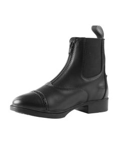 HorZe Wexford Kids Front Zip Paddock Boot 1 Black