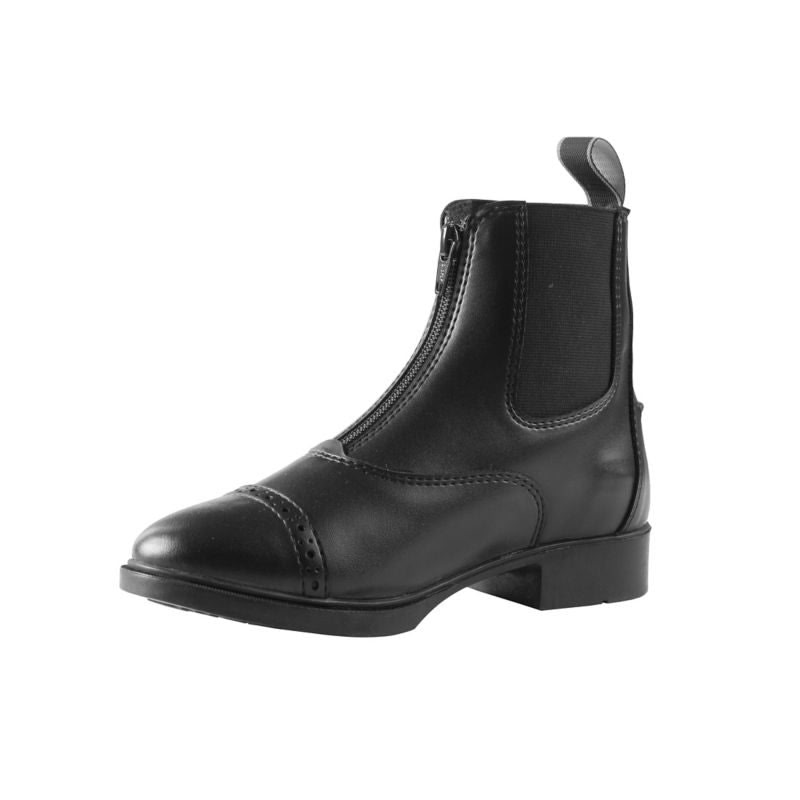 HorZe Wexford Kids Front Zip Paddock Boot 1 Black - Image 4