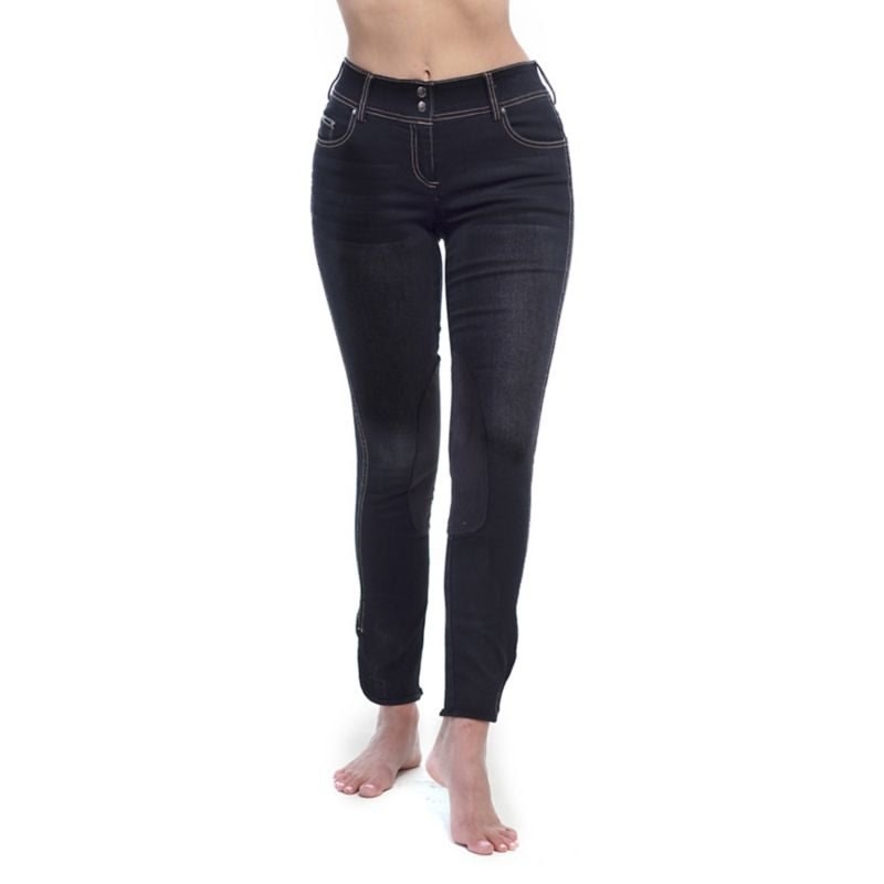 Goode Rider Equestrian Black Denim K/P Jean
