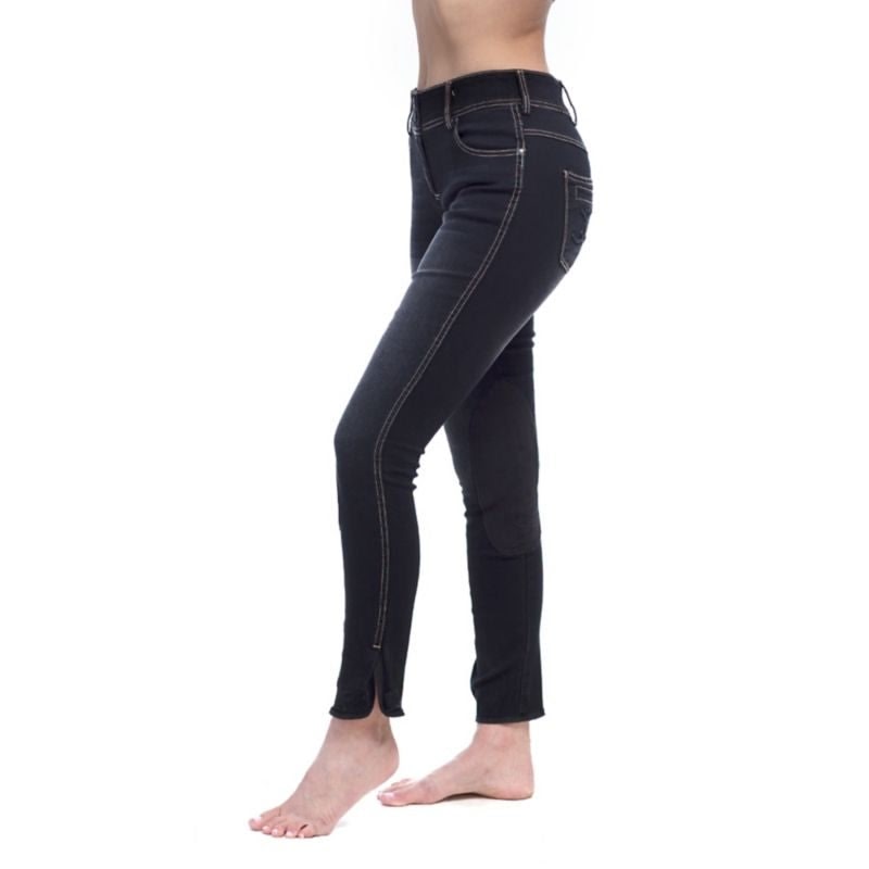 Goode Rider Equestrian Black Denim K/P Jean - Image 2