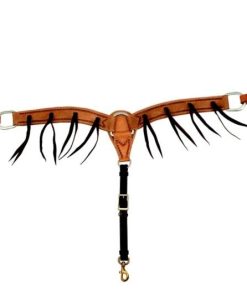 Cowboy Tack Roughout Rope Border Breast Collar