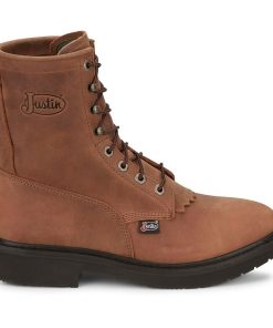 Alternative view of Justin Mens Lacer Rnd Toe Work Boots