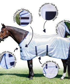 Alternative view of Defender Silver Elite Standard Neck Fly Sheet