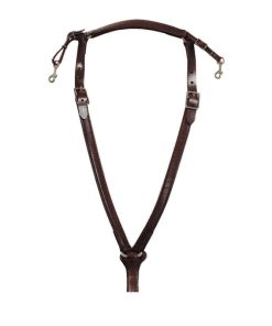 Circle Y Trail Over Neck Breast Collar with Nickel