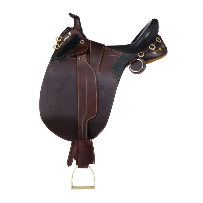 AOC Stockman Bush Rider Saddle w.Horn Wide Tree