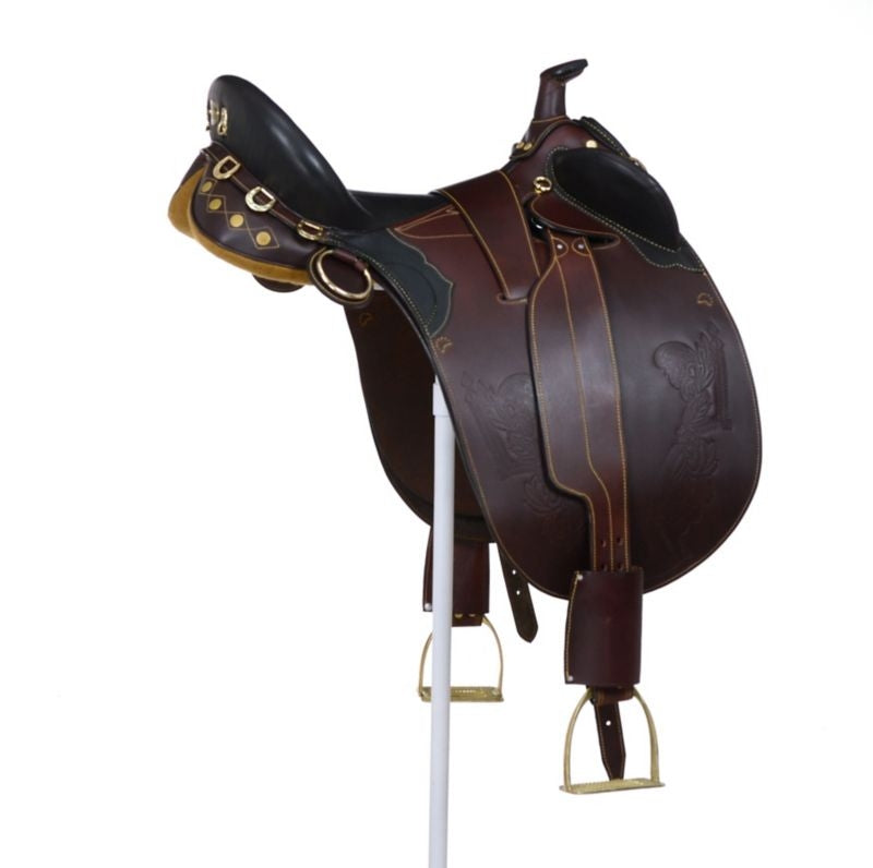 AOC Stockman Bush Rider Saddle w.Horn Wide Tree - Image 14