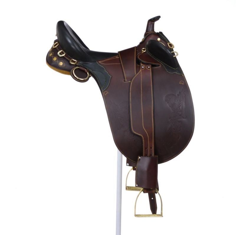 AOC Stockman Bush Rider Saddle w.Horn Wide Tree - Image 15