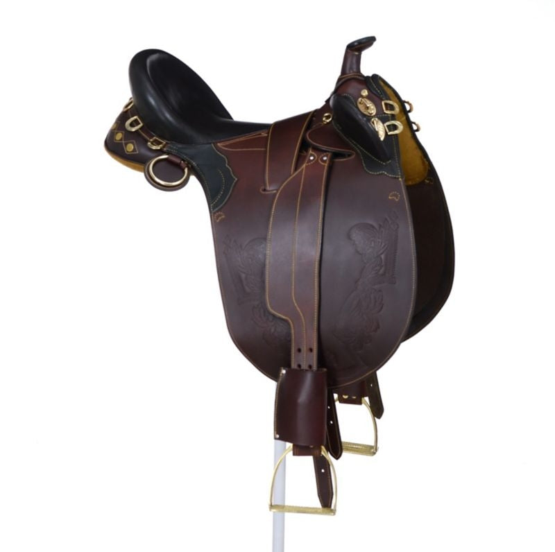 AOC Stockman Bush Rider Saddle w.Horn Wide Tree - Image 16