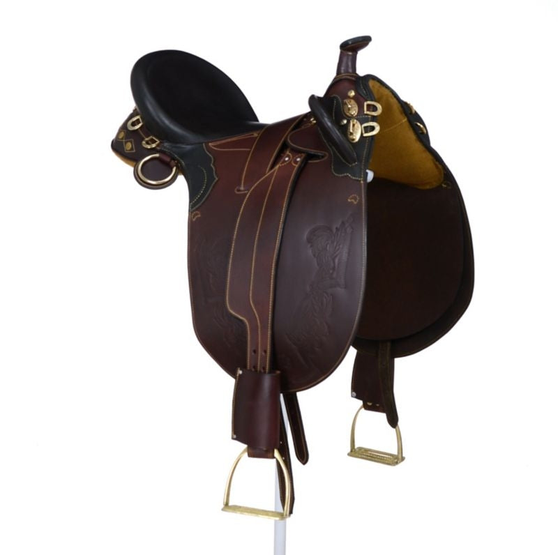 AOC Stockman Bush Rider Saddle w.Horn Wide Tree - Image 17