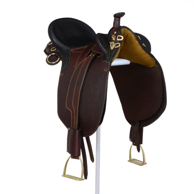 AOC Stockman Bush Rider Saddle w.Horn Wide Tree - Image 18