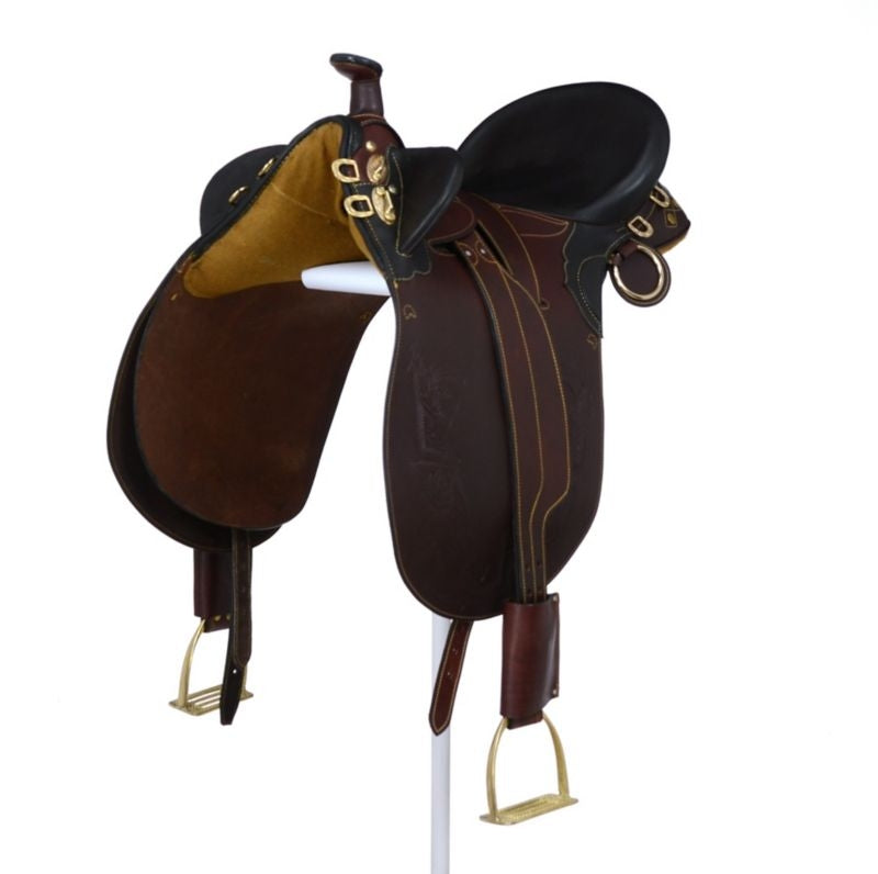 AOC Stockman Bush Rider Saddle w.Horn Wide Tree - Image 24