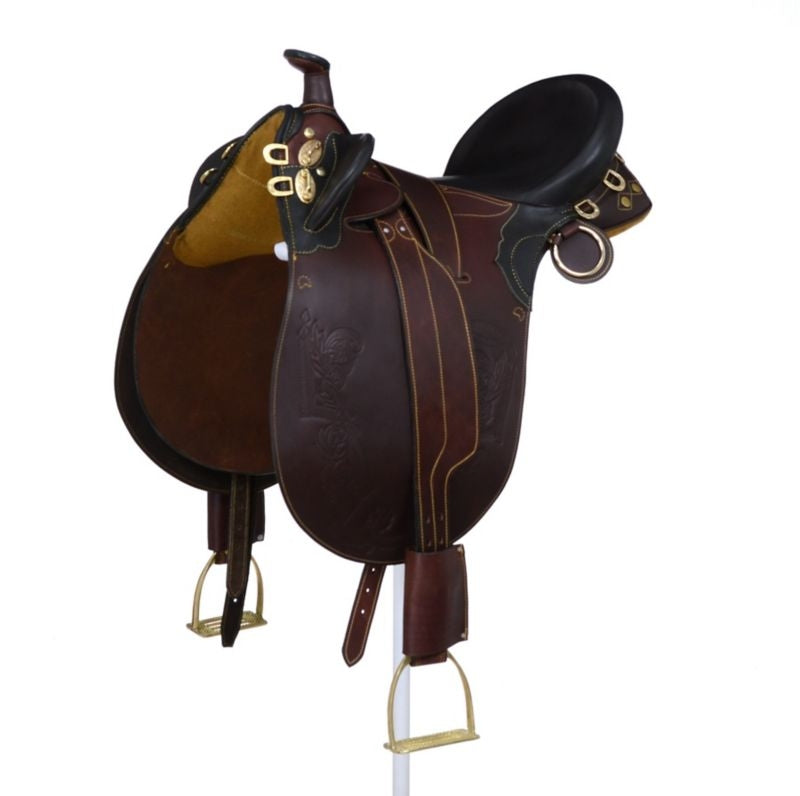 AOC Stockman Bush Rider Saddle w.Horn Wide Tree - Image 25