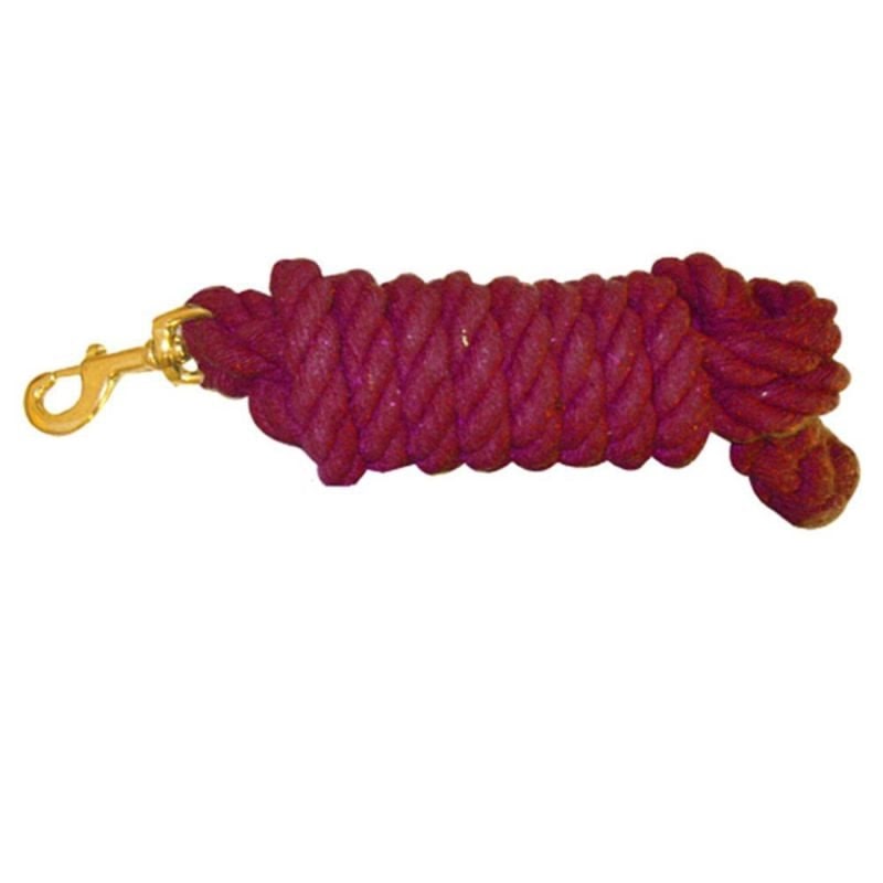 Cotton Lead Rope With Brass Snap - Image 2