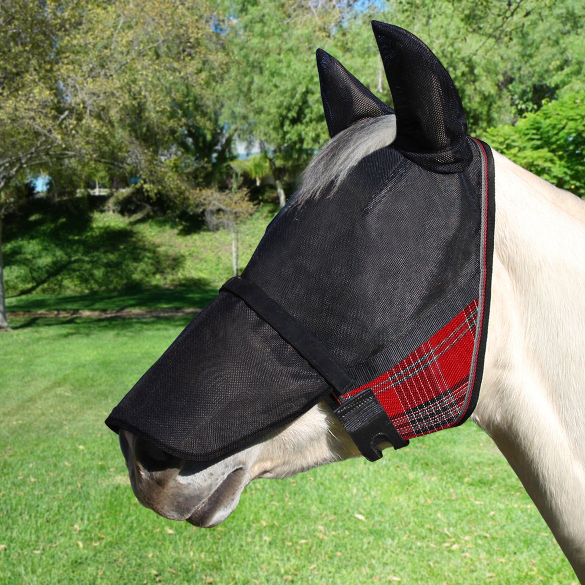 90% UViator Fly Mask CatchMask Ears and Nose - Image 2
