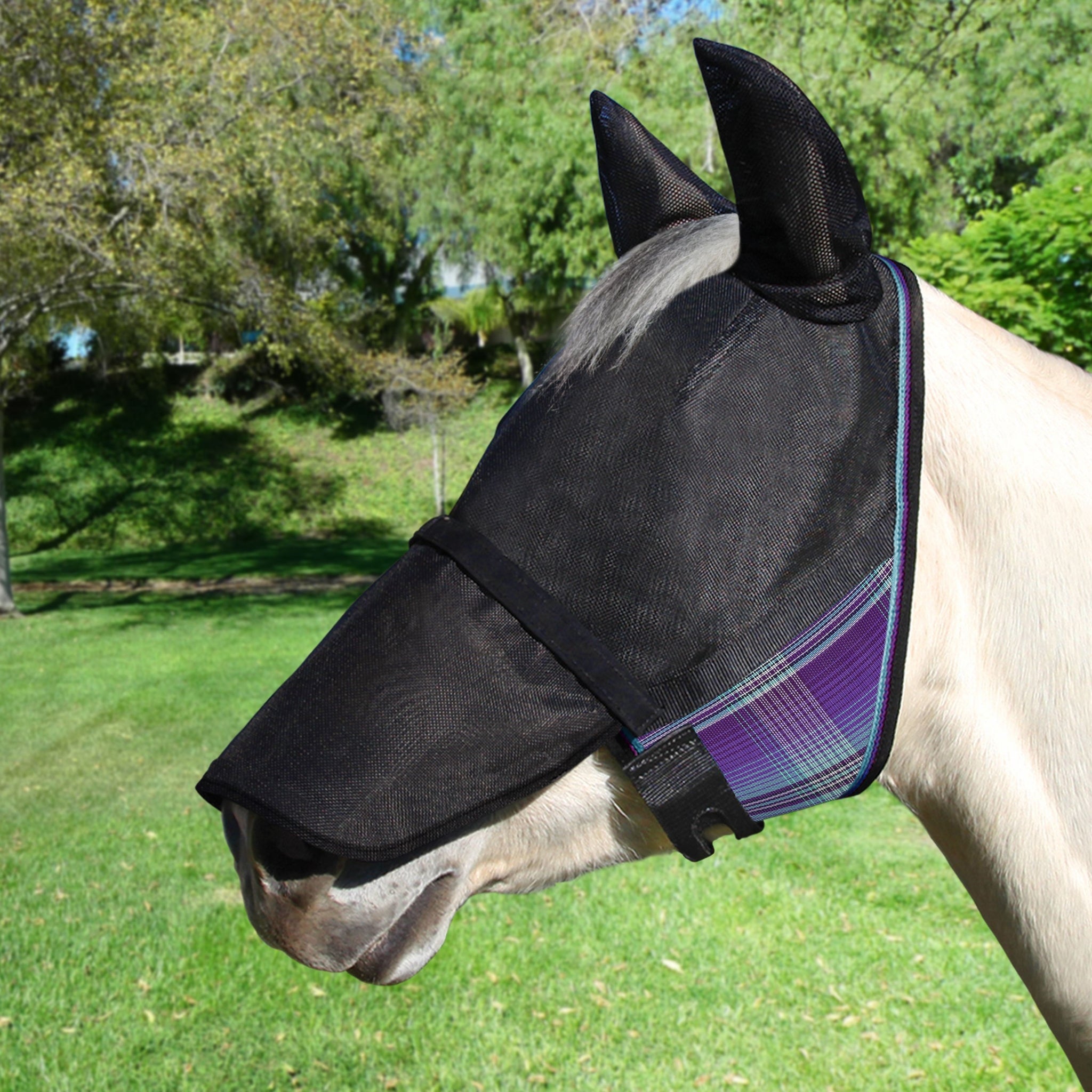 90% UViator Fly Mask CatchMask Ears and Nose - Image 4