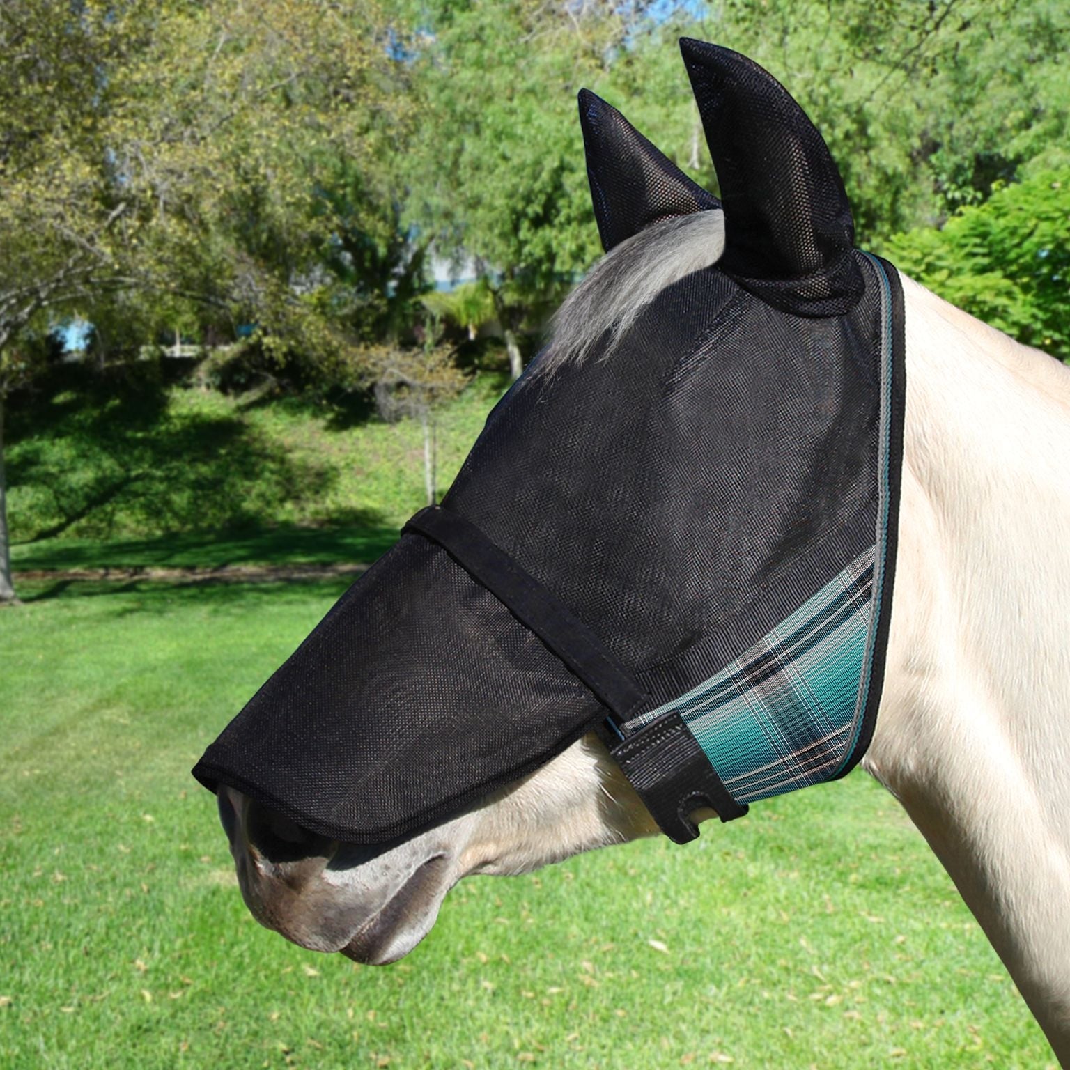 90% UViator Fly Mask CatchMask Ears and Nose - Image 5