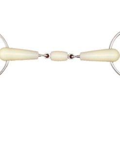 Happy Mouth Dbl Joint Roller 3-Ring Gag Bit