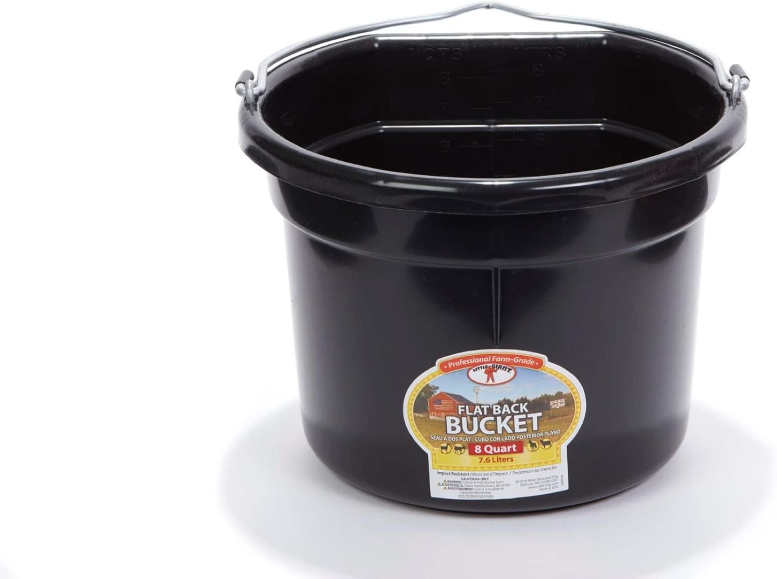 Flatback Bucket For Goats/Sheep/Miniature Horses