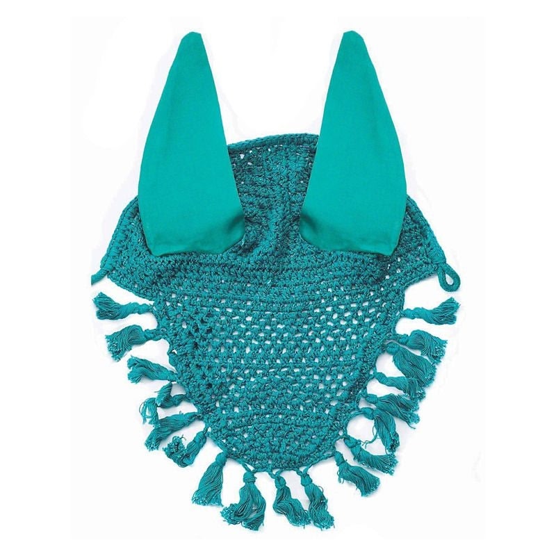 Horse Fare Crochet Ear Net with Tassels - Image 5