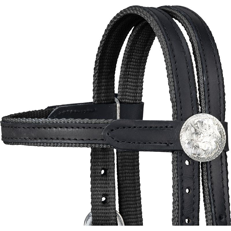 King Series Nylon Pony BB Bridle Leather - Image 3