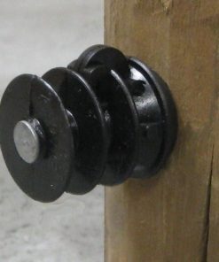 Dare Products Wood Post Elfin Insulators 25Pk Blk