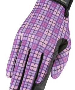 Heritage Performance Print Gloves Plaid 4 Pink