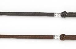 County Perforated Leather Handle Bat 16 Black