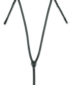 Camelot Plain Raised Breastplate Horse Black