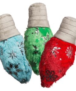 Hugglehounds Glitz Holiday Lights Set of 3 Dog Toy