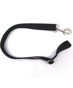Equiessential Leg Strap with Bolt Snap/Loop EndBk/Wh