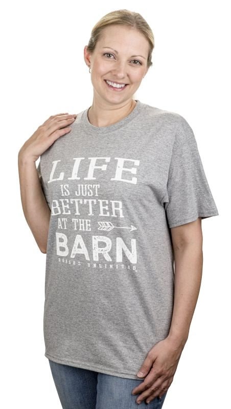 At Barn Adult T-Shirt - Image 2