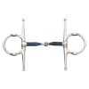 Blue Steel Jointed Full Cheek Gag Bit