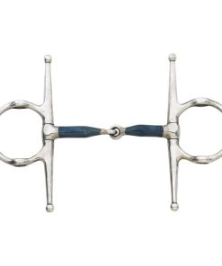 Blue Steel Jointed Full Cheek Gag Bit