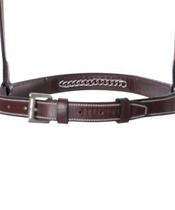 Huntley Equestrian Fancy Stitched Chain Noseband