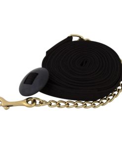 Basic Flat Cotton Web Lunge Line with Chain