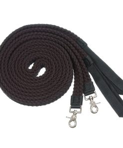 Flat Cotton Split Reins 7ft