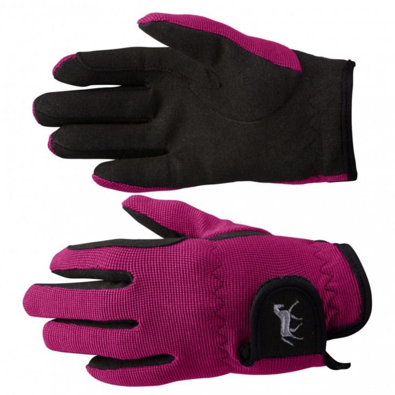 Horze Kids Stretch Gloves 6 Black - Image 4