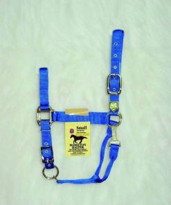 Hamilton Nylon Adj Halter with Snap SM Horse Black