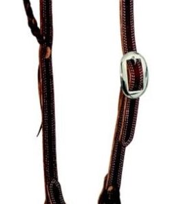 Cowboy Tack 3/4in Burg Latigo Single Ear Headstall