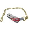 Baker Lead with 30" Solid Brass Chain 1" X 7' Orig