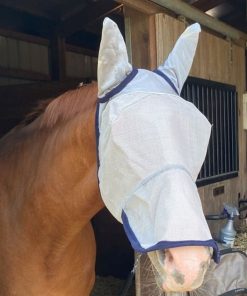 Defender Fly Mask Long Nose with Ears and Reflec