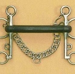Centaur Stainless Steel Rubber Mullen Mouth Pelham